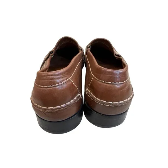 Cole Haan Mens Brown Leather Slip-On Loafers Size 10D SKU 8215 - Picture 6 of 11